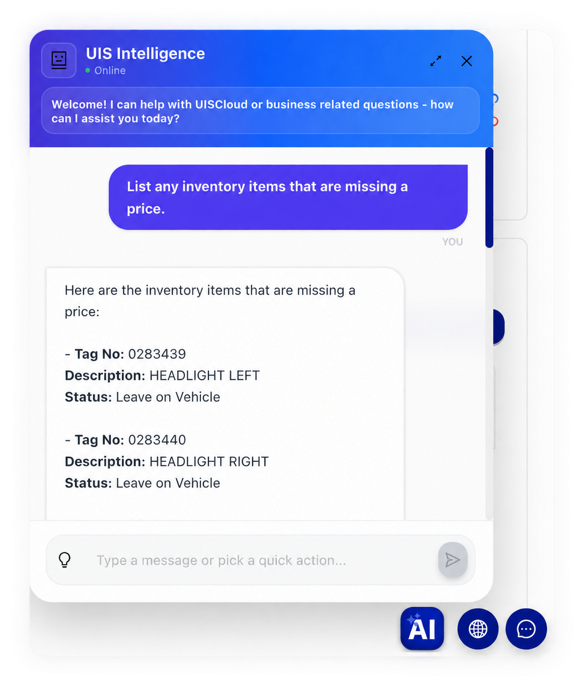 UISCloud AI Assistant